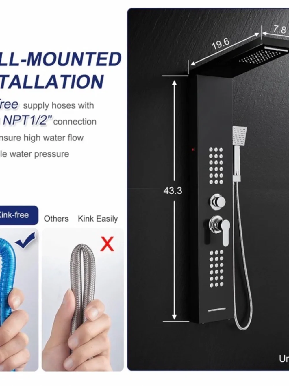 Full body shower head